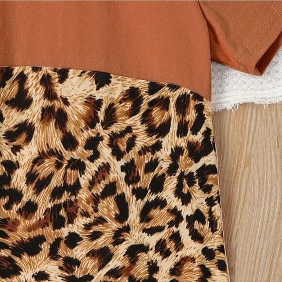 Girl's color block tshirt dress sz 4-5Y - Picture 5 of 6